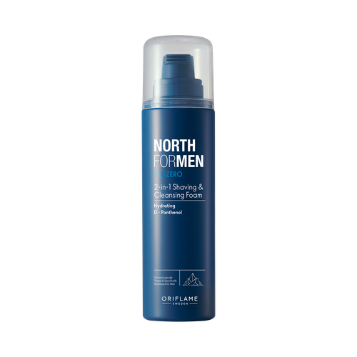 North for Men Subzero 2-in-1 Shaving & Cleansing Foam