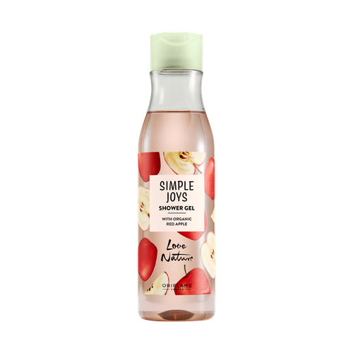 Love Nature Simple Joys Shower Gel with Organic Red Apple Love Nature